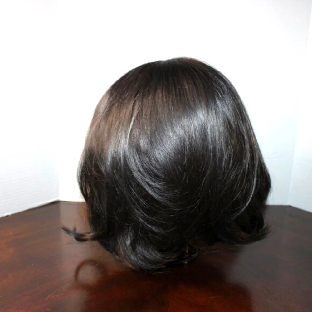 NWOT Black Layered Costume Wig - Adjustable Cap